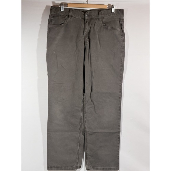Carhartt Other - Carhartt Dungaree Work Pants Mens 36x30 Moss Green Canvas Relaxed Fit